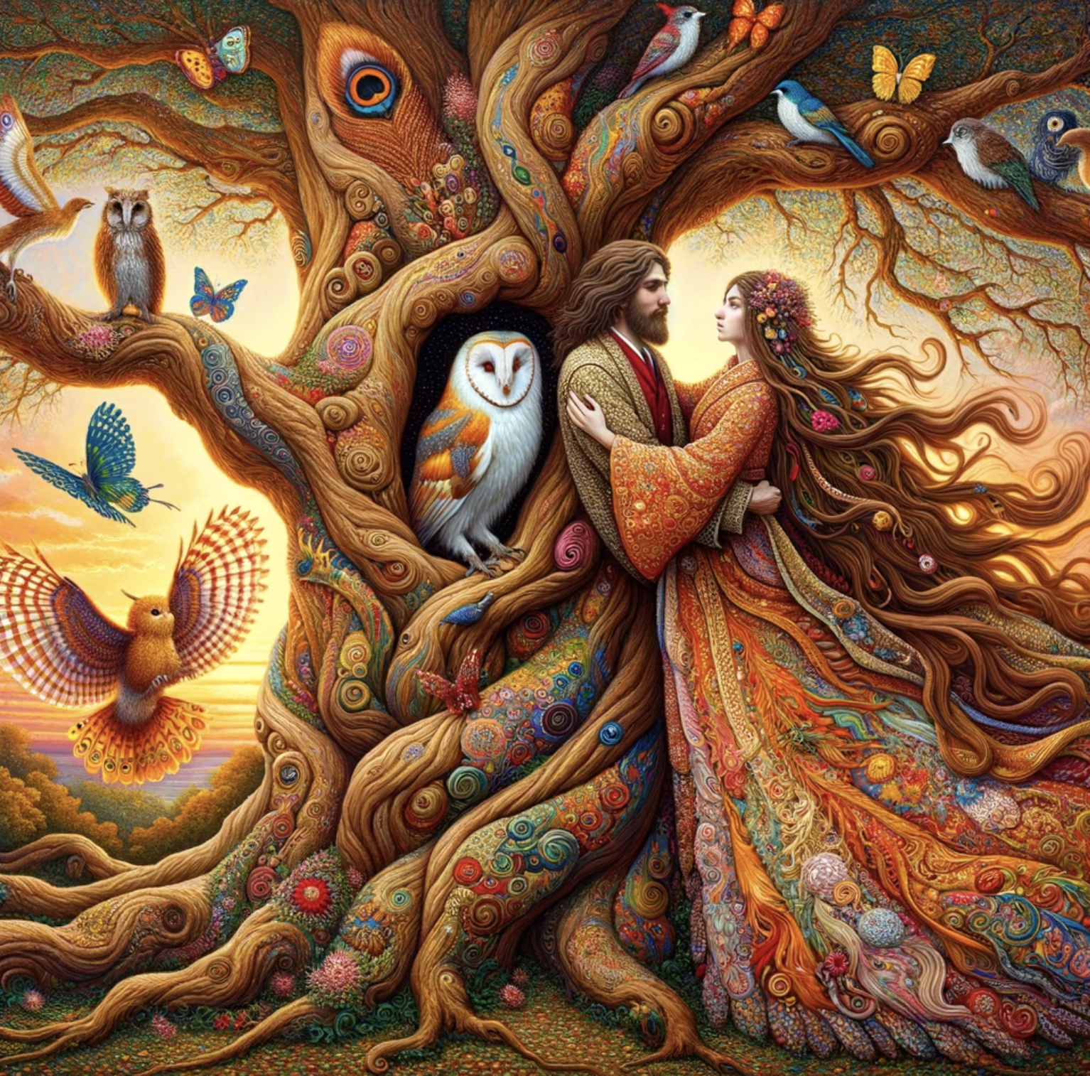 Conexión mística con el árbol